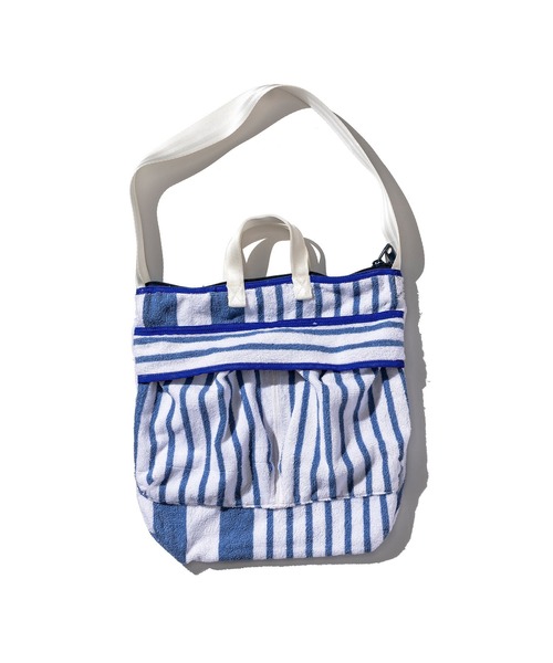 PUEBCO（プエブコ） ショルダーバッグ STRIPED TOWEL HELMET BAG