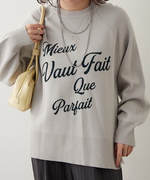 nao 海外shopgallery NAO（ナオ） ニット セーター 「NAO」アソート図案スエットライクプル