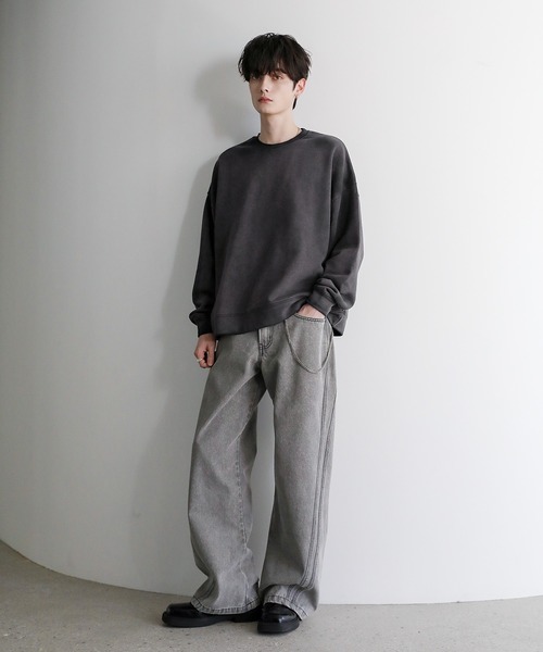 ASTRONOMY トレーナー スウェット ピグメント加工ヘビーウェイトクルー