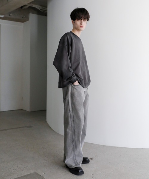 ASTRONOMY トレーナー スウェット ピグメント加工ヘビーウェイトクルー