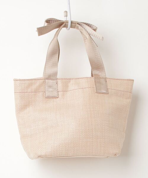 「JILL by JILL STUART」 リボンハンドバッグ - ベージュ レディース_画像2