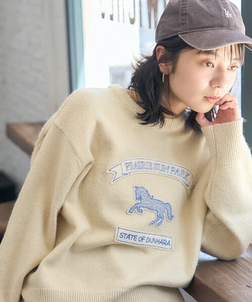 FREAK'S STORE（フリークスストア） ニット セーター アニマルワッペン