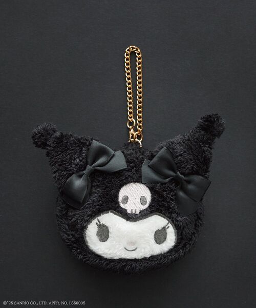 Maison de FLEUR（メゾンドフルール） ポーチ KUROMI フェイスポーチ