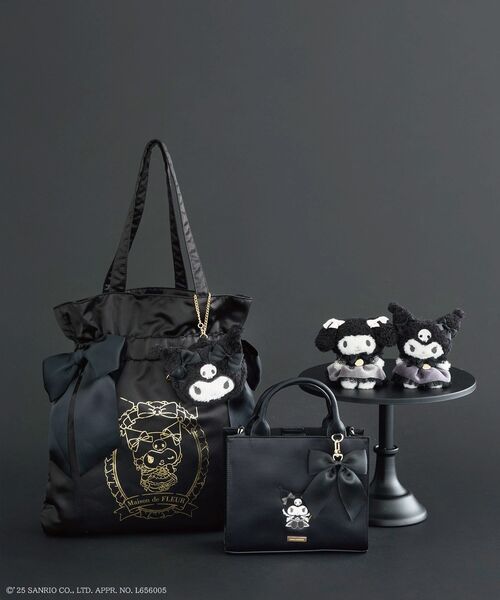 Maison de FLEUR（メゾンドフルール） ポーチ KUROMI フェイスポーチ