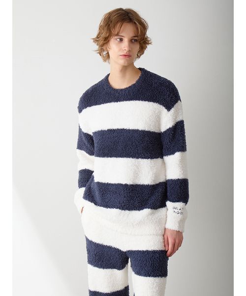 値下げ！【HOMME】ジェラートピケ　ボーダーセットアップ　ジェラピケ　メンズ HOMME】ジェラートピケ ボーダーセットアップ ジェラピケ メンズ