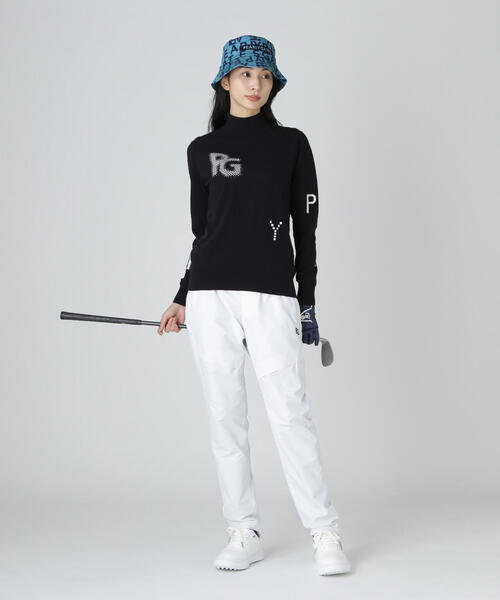 PEARLY GATES（パーリーゲイツ） tシャツ 12G部分ジャガードカシミヤ