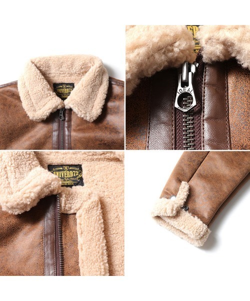 HOUSTON（ヒューストン） ムートンジャケット ムートンコート