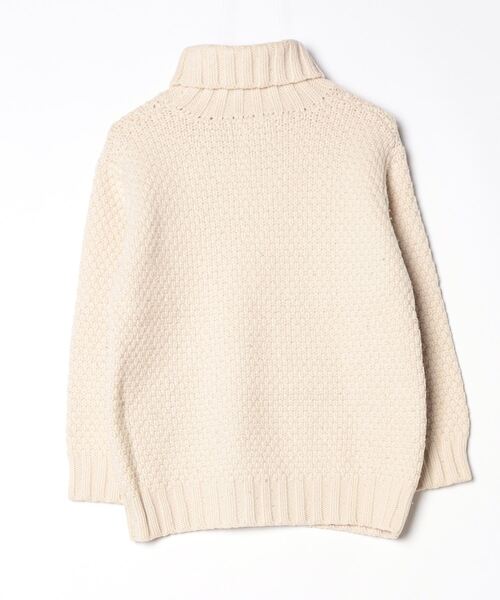 「BEAMS BOY」 タートルネックニット - ベージュ レディース_画像2