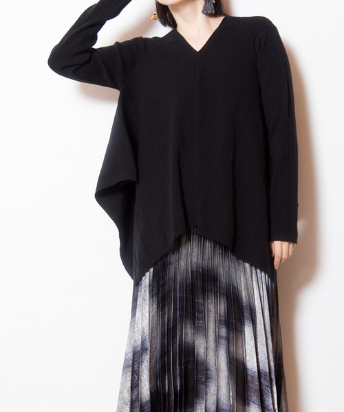 オズモーシス（OSMOSIS）/スクエアヘムニットプルオーバー OSMOSIS（オズモーシス） ニット セーター スクエアヘムニットプル