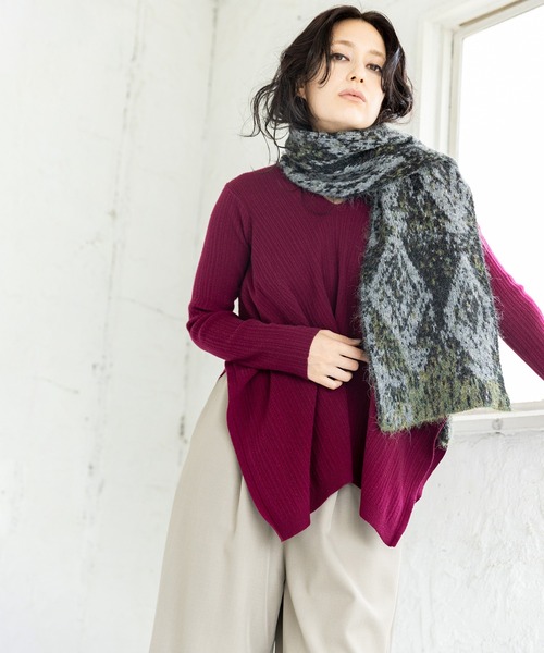 OSMOSIS（オズモーシス） ニット セーター スクエアヘムニットプル