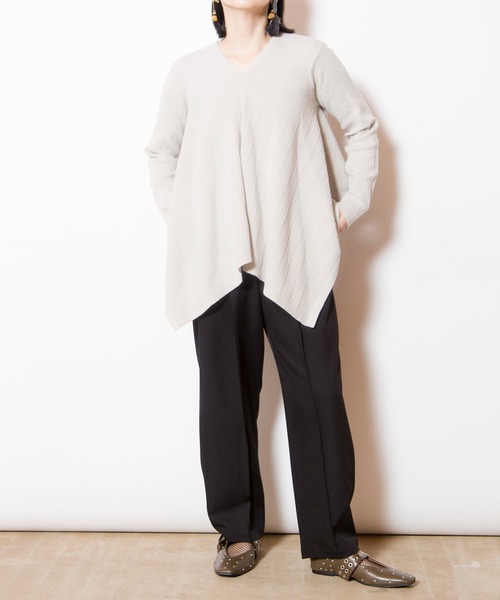 オズモーシス（OSMOSIS）/スクエアヘムニットプルオーバー OSMOSIS（オズモーシス） ニット セーター スクエアヘムニットプル