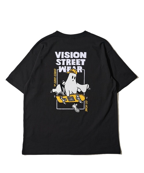「VISION STREET WEAR」 半袖Tシャツ MEDIUM グリーン レディース_画像3