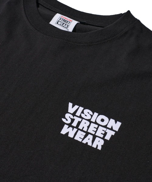 「VISION STREET WEAR」 半袖Tシャツ MEDIUM グリーン レディース_画像4