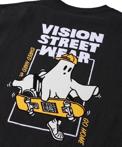 「VISION STREET WEAR」 半袖Tシャツ MEDIUM グリーン レディース_画像6