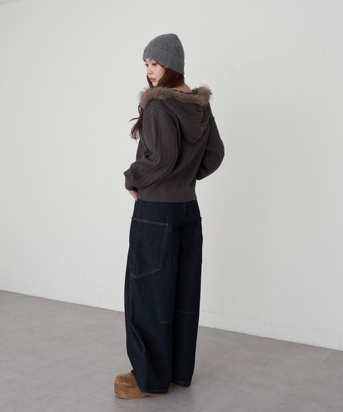 Ray Cassin（レイカズン） スリッポン 厚底ムートンスリッポン