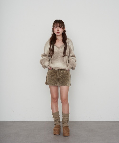 Ray Cassin（レイカズン） スリッポン 厚底ムートンスリッポン