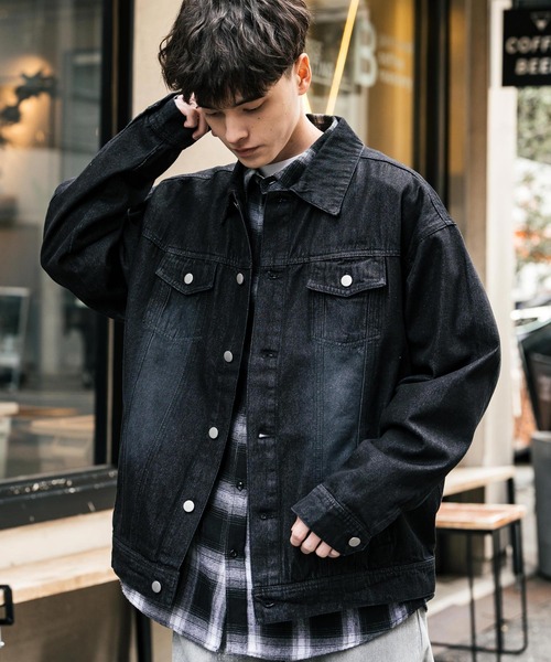 Rocky Monroe（ロッキーモンロー） デニムジャケット L ブラック