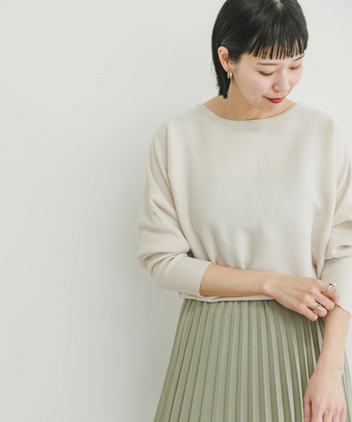 「ITEMS URBANRESEARCH」 長袖ニット FREE チャコールグレー レディース_画像2