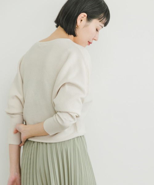 「ITEMS URBANRESEARCH」 長袖ニット FREE チャコールグレー レディース_画像3