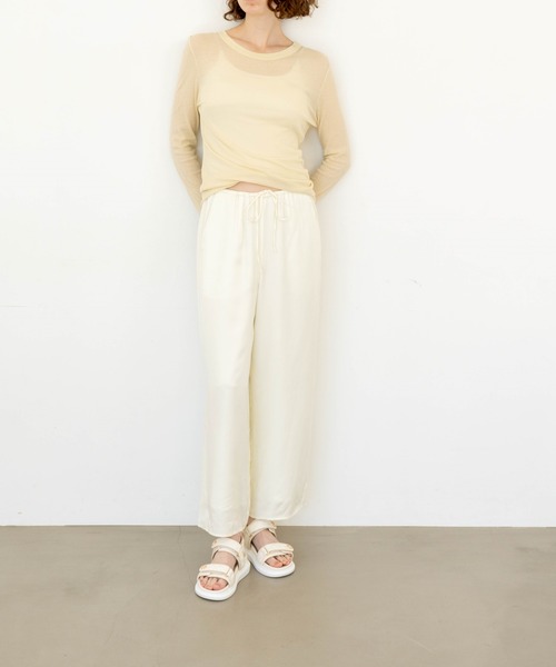 「Launa lea」 フラットサンダル L アイボリー レディース_画像5