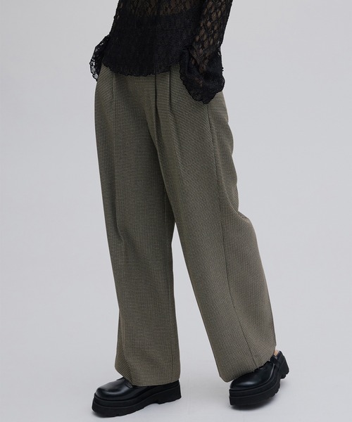 パンツ AMERI JENNY 2TUCK STRAIGHT PANTS Ameri（アメリ） ワイドパンツ スラックス パンツ JENNY 2TUCK