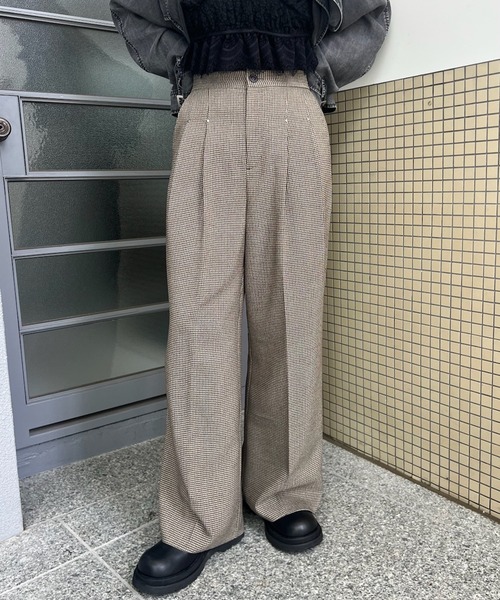 Ameri（アメリ） スラックス パンツ JENNY 2TUCK STRAIGHT PANTS