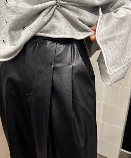Ameri（アメリ） ワイドパンツ スラックス パンツ JENNY 2TUCK