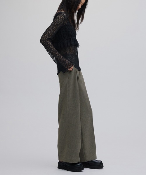 Ameri（アメリ） スラックス パンツ JENNY 2TUCK STRAIGHT PANTS