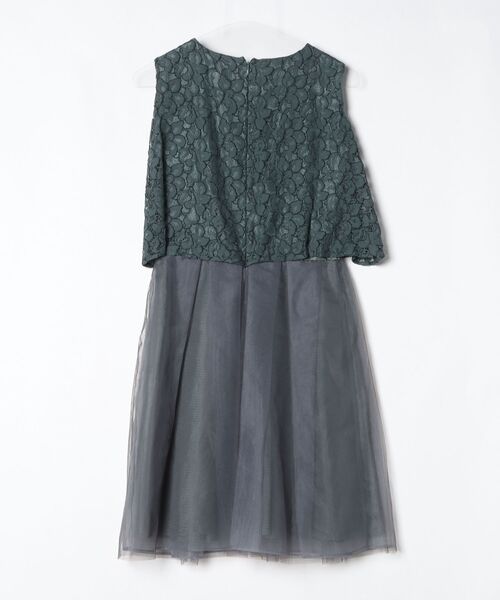 「kaene」 レースノースリーブワンピース 36 グリーン レディース_画像2