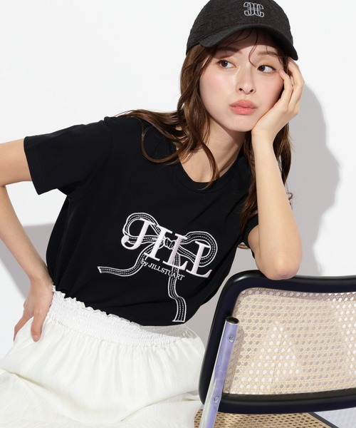「JILL by JILL STUART」 半袖Tシャツ FREE ブラック レディース_画像6