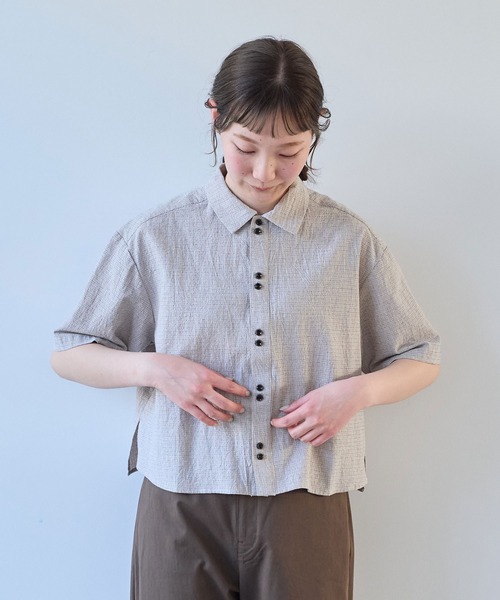 bulle de savon（ビュルデサボン） ブラウス シャツ 60sフレンチリネン