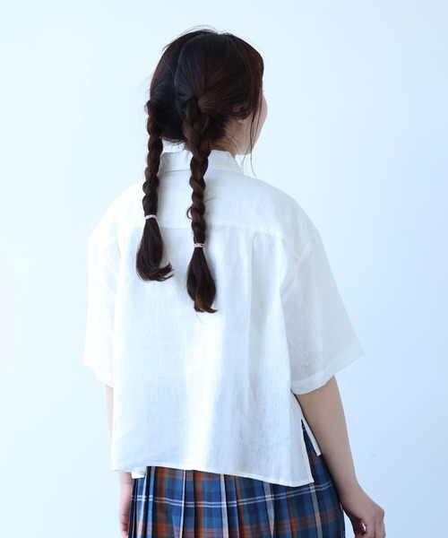 bulle de savon（ビュルデサボン） ブラウス シャツ 60sフレンチリネン