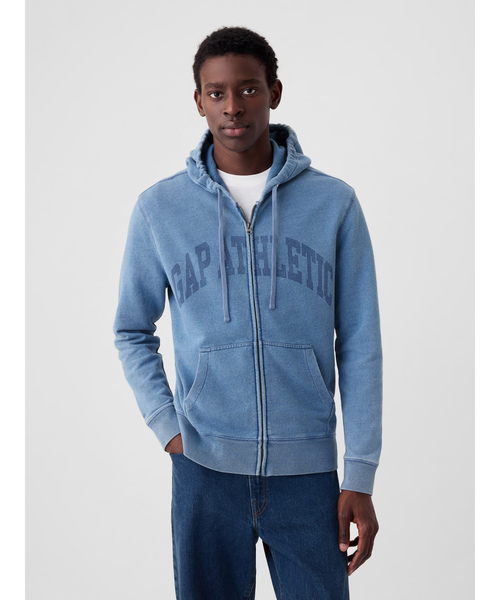 GAP（ギャップ） ジップアップパーカー L ライトインディゴブルー