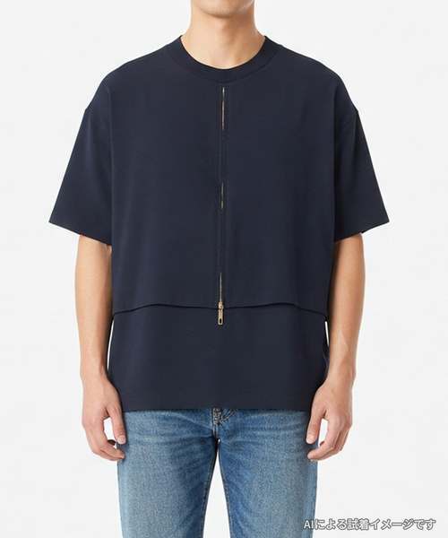 CULLNI（クルニ） 半袖Tシャツ 1 ネイビー メンズ : ZOZOTOWN Yahoo!店