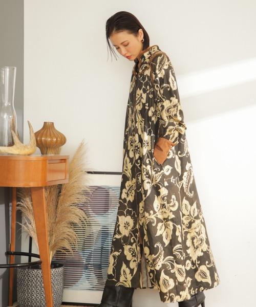 「ROSE BUD」 長袖ワンピース FREE ブラック レディース_画像4