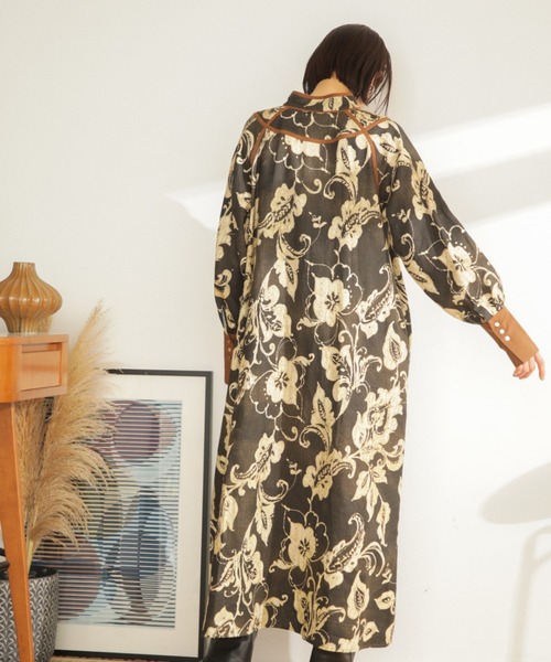 「ROSE BUD」 長袖ワンピース FREE ブラック レディース_画像5