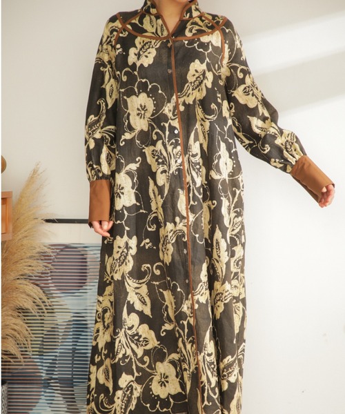 「ROSE BUD」 長袖ワンピース FREE ブラック レディース_画像7