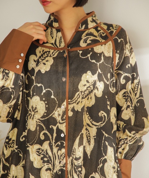 「ROSE BUD」 長袖ワンピース FREE ブラック レディース_画像10