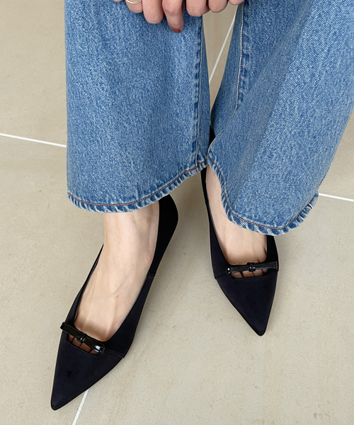りの✧新品✧ ルタロン 5cm ポインテッドクロスリボンパンプス りの✧新品✧ ルタロン 5cm ポインテッドクロスリボンパンプス 楽天