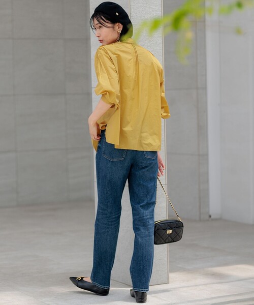 「23区」 長袖ブラウス 46 ベージュ レディース_画像5