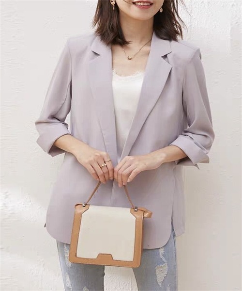 「FREE STYLISTS」 テーラードジャケット S ラベンダー レディース_画像4
