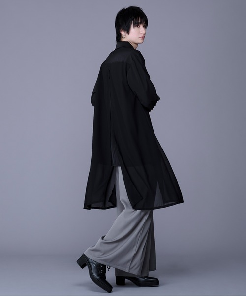 「Ellno Loset」 長袖シャツ SMALL ブルー系その他 メンズ_画像8