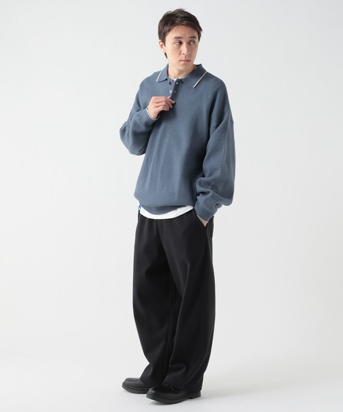 George's ポロシャツ 配色ニットポロ メンズ レディース : ZOZOTOWN