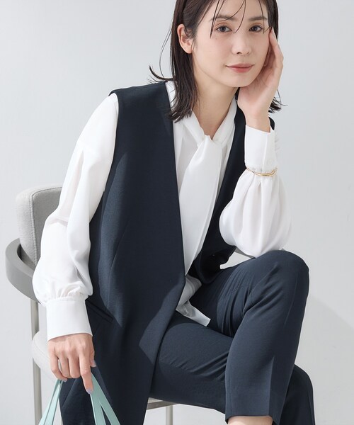 INDIVI（インディヴィ） ベスト ジレ 入学式 「洗える／多機能／SETUP