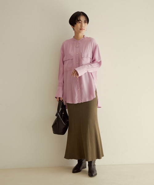 「SALON adam et rope'」 長袖ブラウス FREE ブラック レディース_画像3