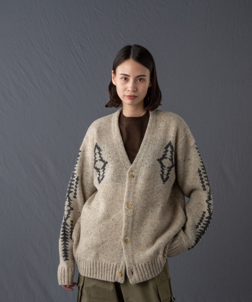 【未使用品】Pendleton ウールニットカーディガン Mサイズ ベージュ 未使用品】Pendleton ウールニットカーディガン Mサイズ ベージュ