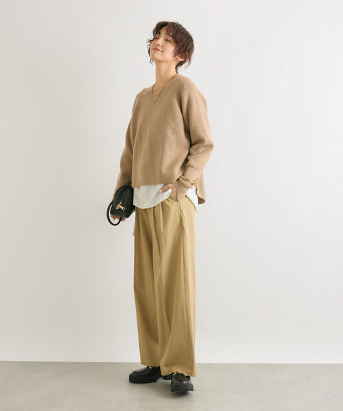 「RIVE DROITE」 長袖ニット FREE モカ レディース_画像8