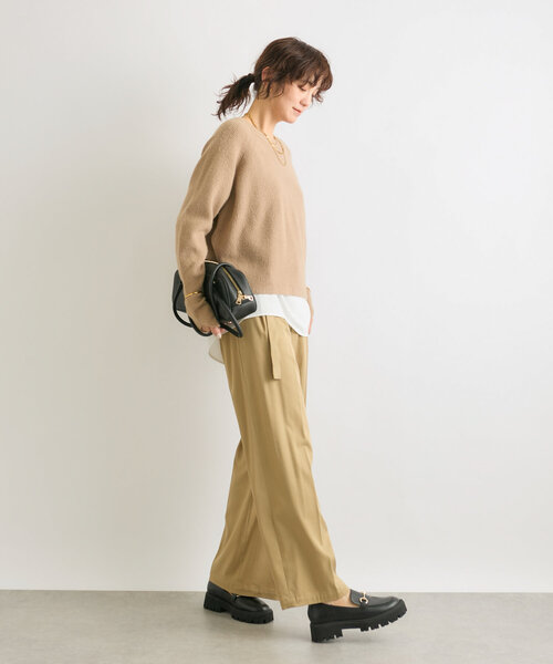 「RIVE DROITE」 長袖ニット FREE モカ レディース_画像9