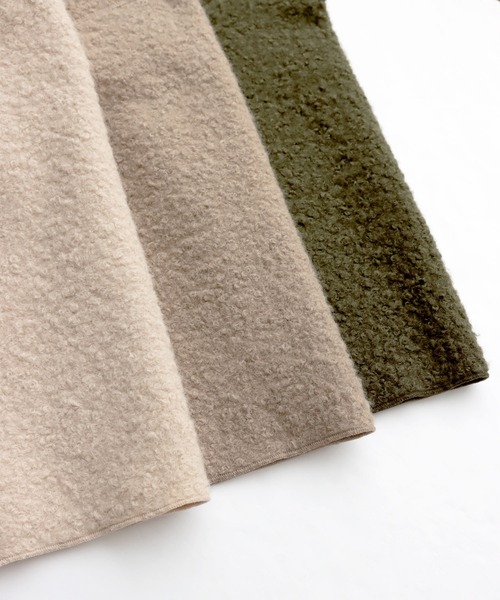 「andme」 ノーカラーコート M グレイッシュベージュ レディース_画像2