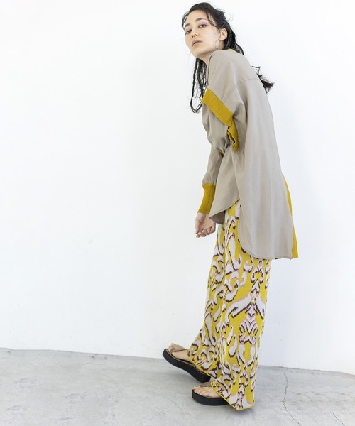 「OSMOSIS」 パンツ ONE SIZE ブラウン レディース_画像3